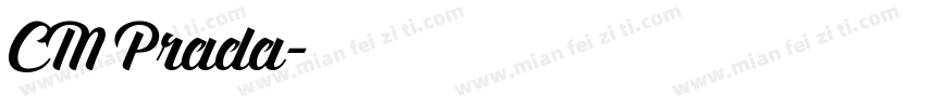CM Prada字体转换